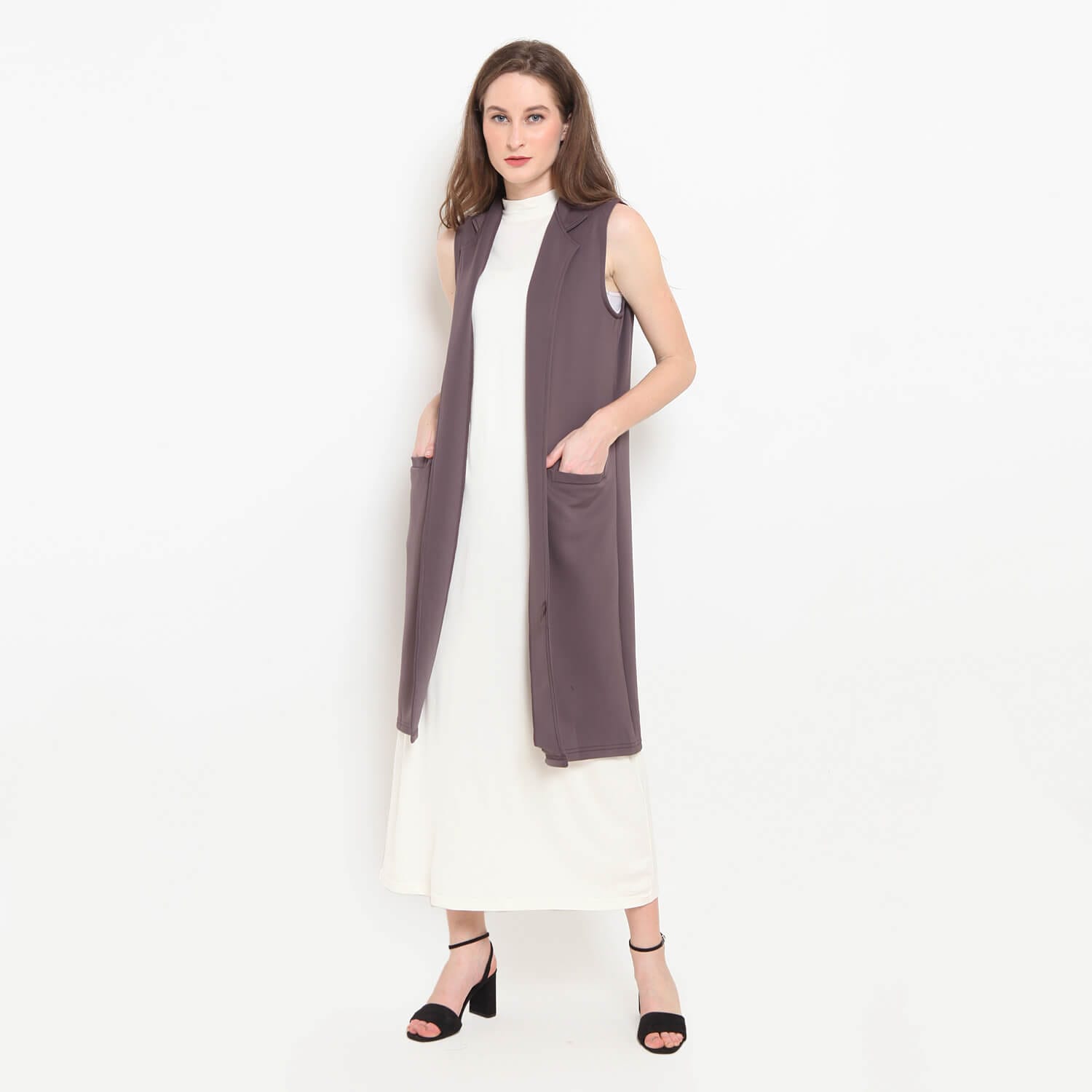 B041-T01-(1)-Purple Grey Callie Cardigan - Image 1